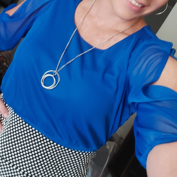 Women's Blue Fitted Dress size 6 - Picture 11 of 11